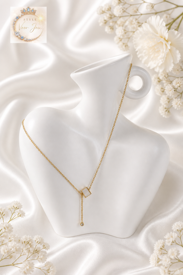 Gouden ketting met hanger – subtiele elegantie🌷