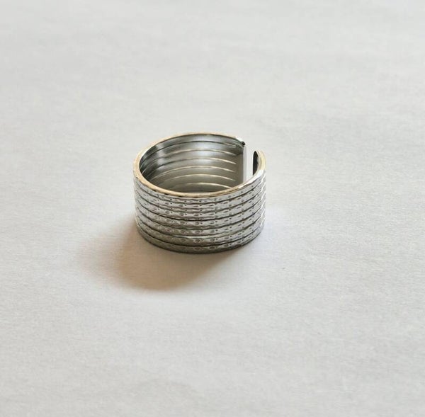 Bague Lignes Martelées