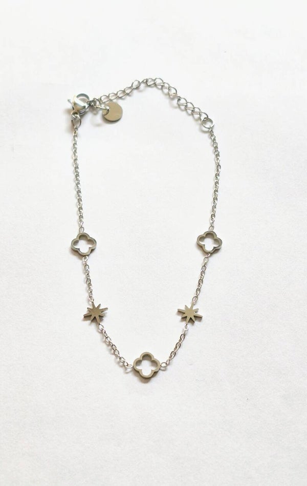 Bracelet Trèfles et Etoiles