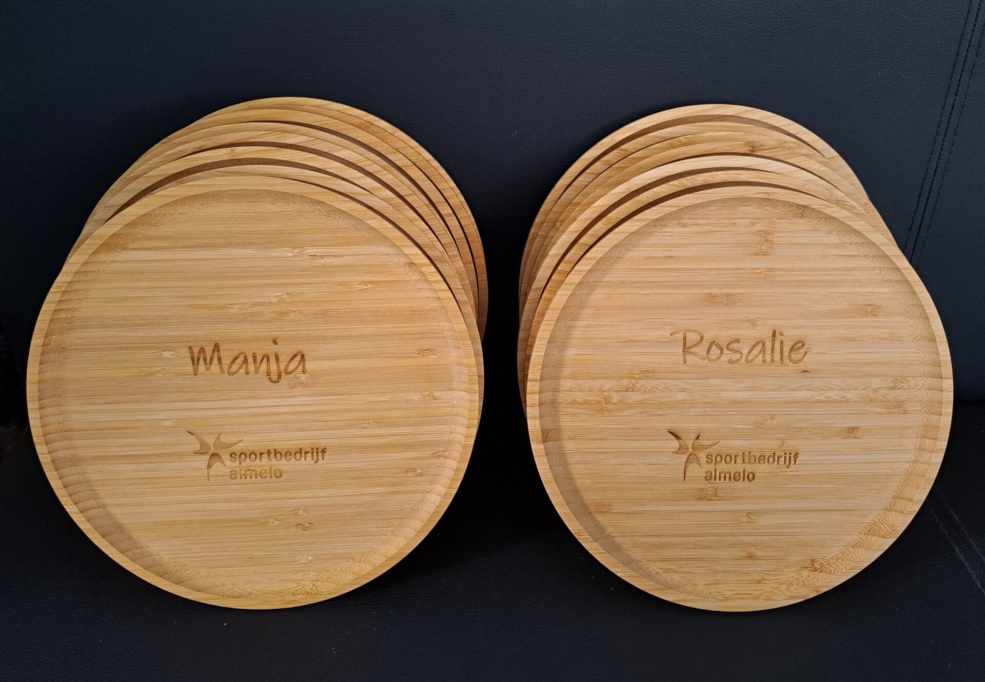 Gegraveerde bamboo borden