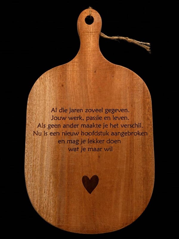 Borrelplank ovaal 32cm