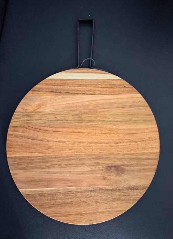 Borrelplank rond acacia hout 30cm