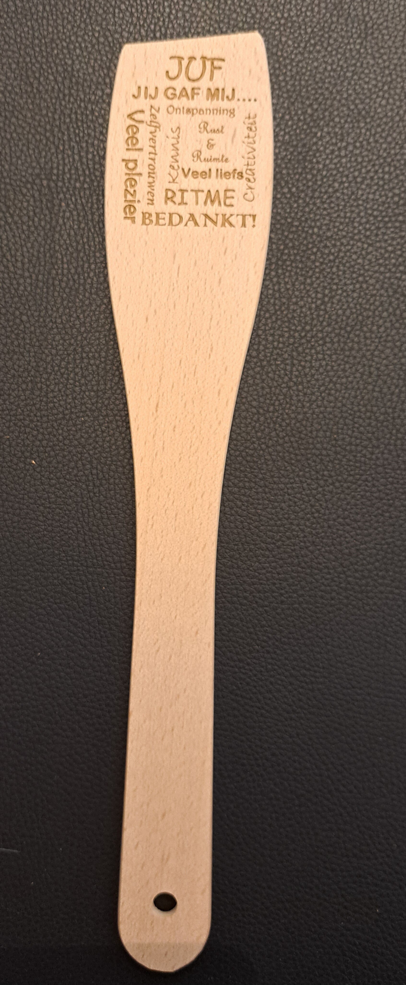 Spatel Juf jij gaf mij...