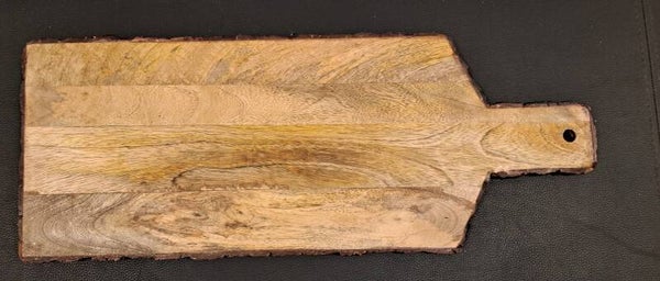 Borrelplank Mangohout met schors 54cm