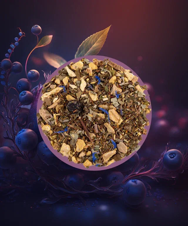 Blueberry Ginger Buzz | Rooibos & Honeybush | 50-100g