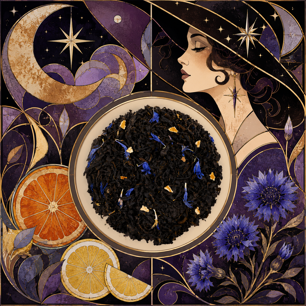 Earl Grey Lady Star Deluxe | Schwarzer Tee | 50-100g
