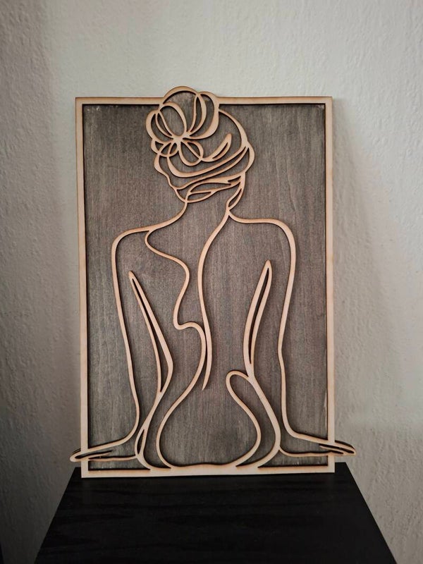 Lina art - vrouw met knot