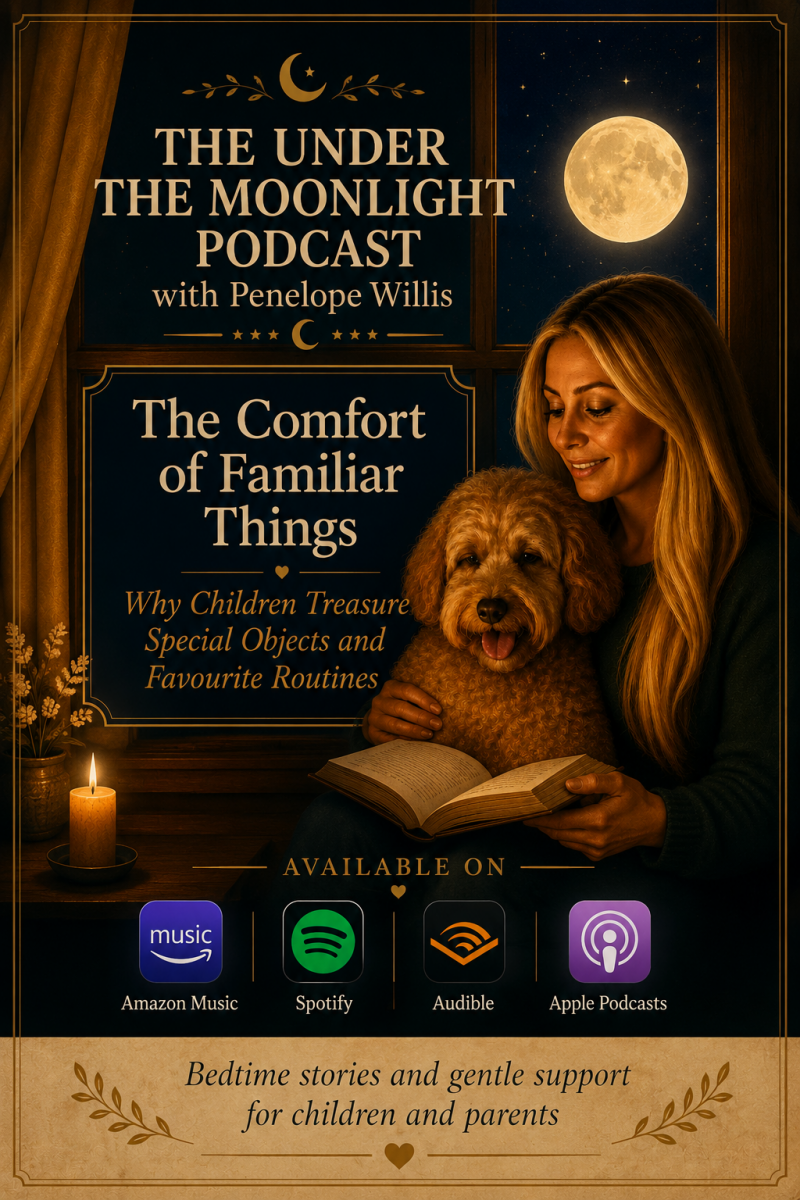 The Comfort of Familiar Things podcast episode by Penelope Willis about children's comfort objects, favourite routines and emotional security
