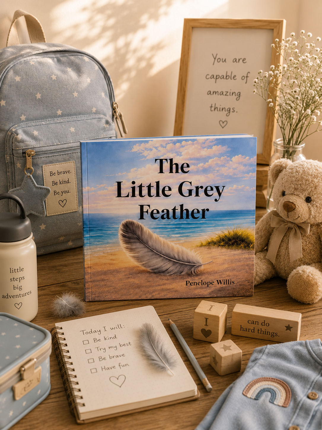 The Little Grey Feather by Penelope Willis, a starting school and nursery story for children.