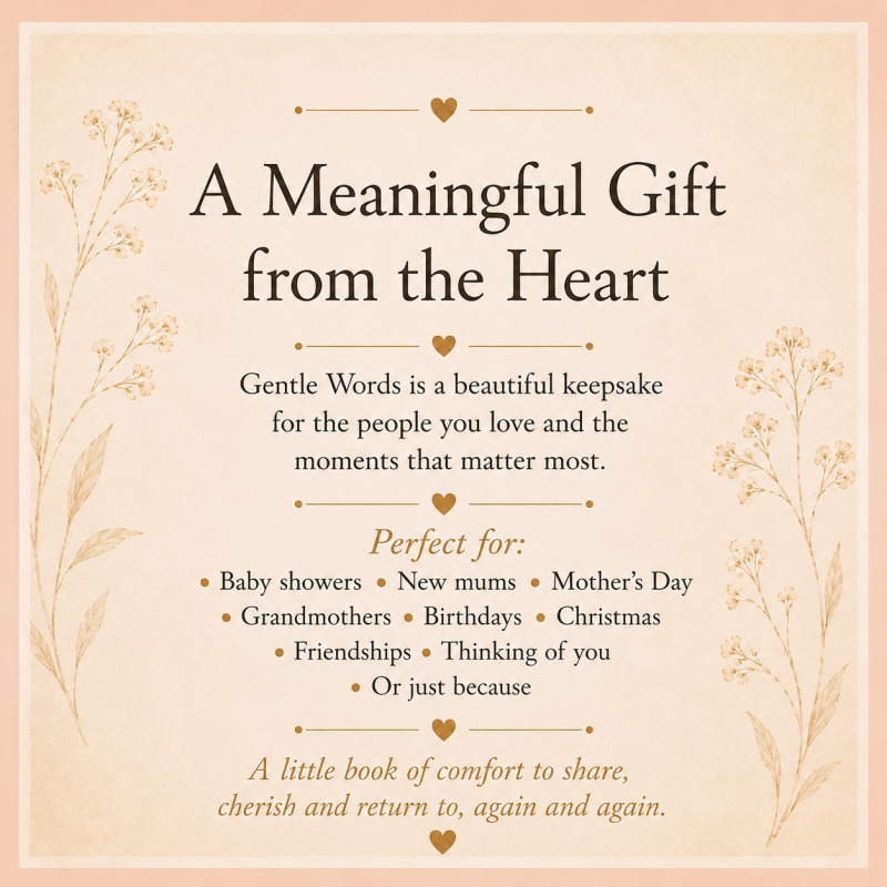 Gentle Words gift book for mums, grandparents and special occasions