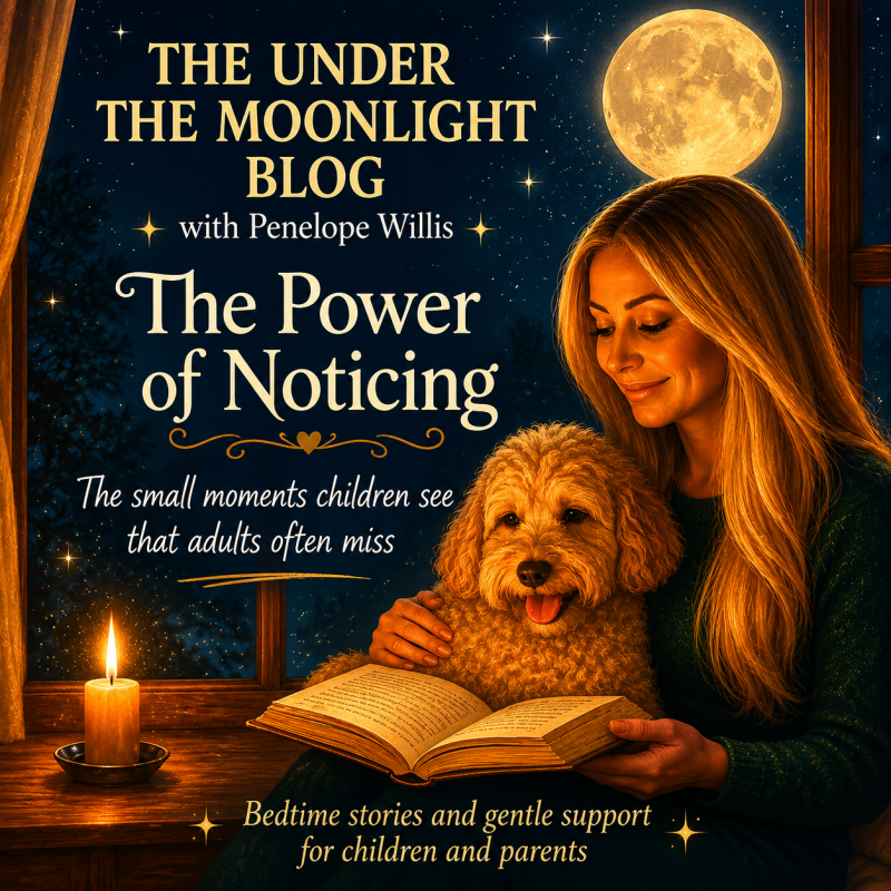 The Power of Noticing. A gentle reflection on childhood wonder, kindness and the small moments children see that adults often miss.