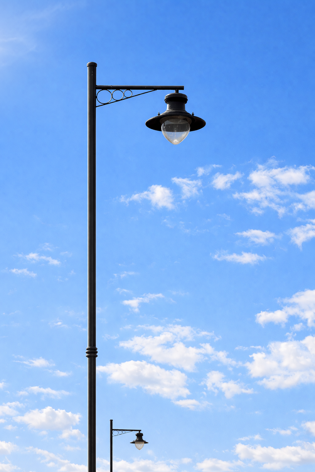 Victorian-style lamppost outside the Royal Hotel in Whitby, a real location featured in Lottie and the Hotel by the Sea by children's author Penelope Willis 