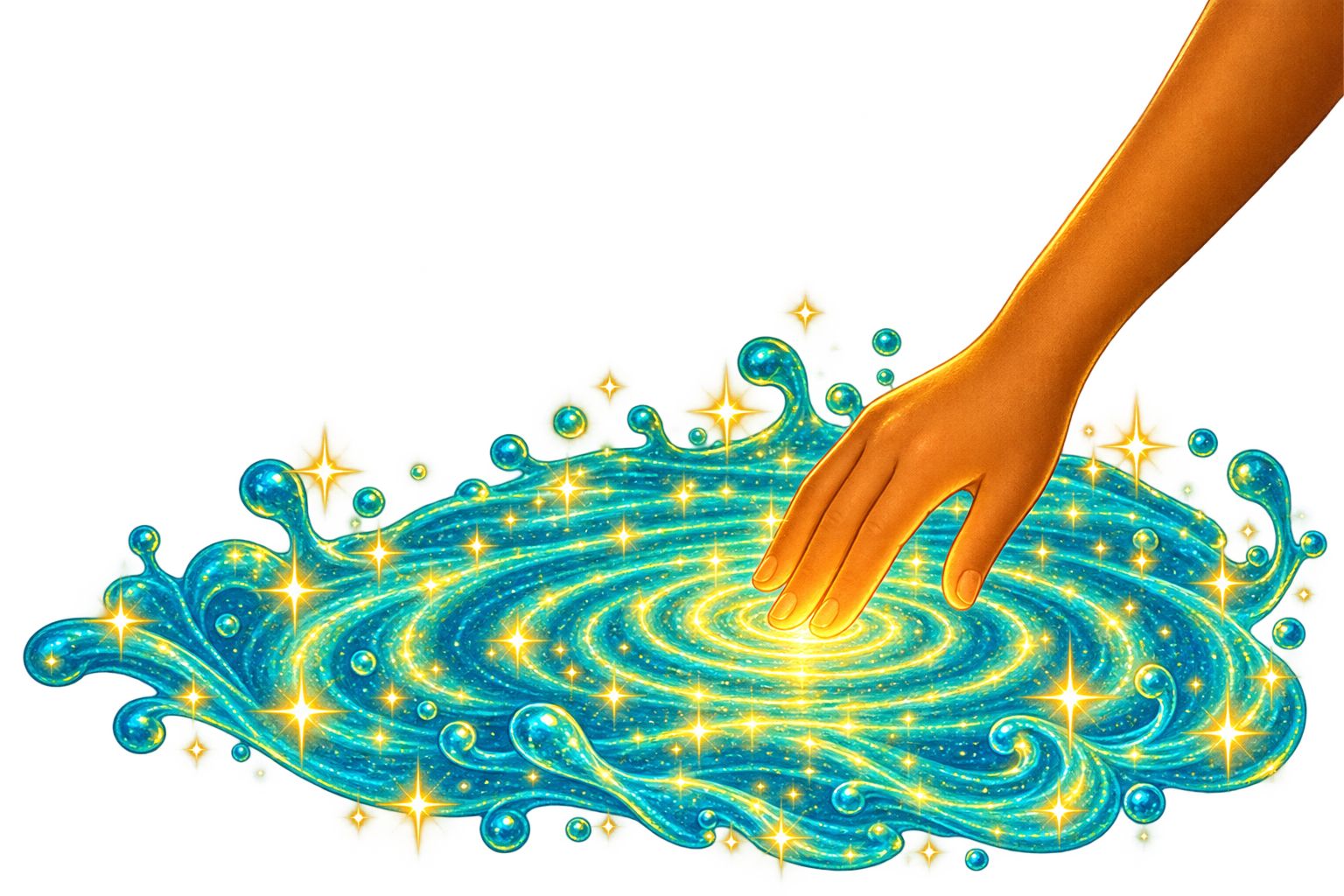 Hand-painted illustration of Lulu, the little orange hen and Elani's gentle companion in Elani and the Sea of Light.