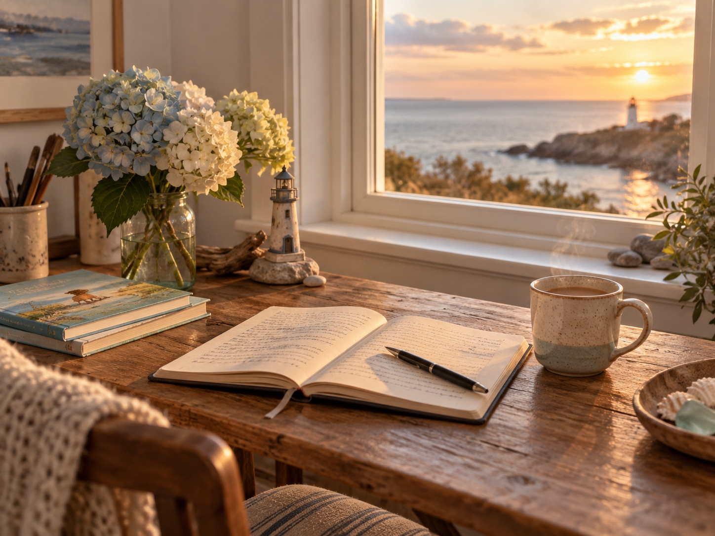 Penelope Willis writing desk, where calming children’s bedtime stories are created with warmth, imagination, and love