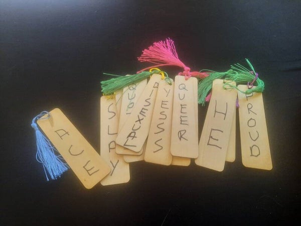 Wooden bookmark