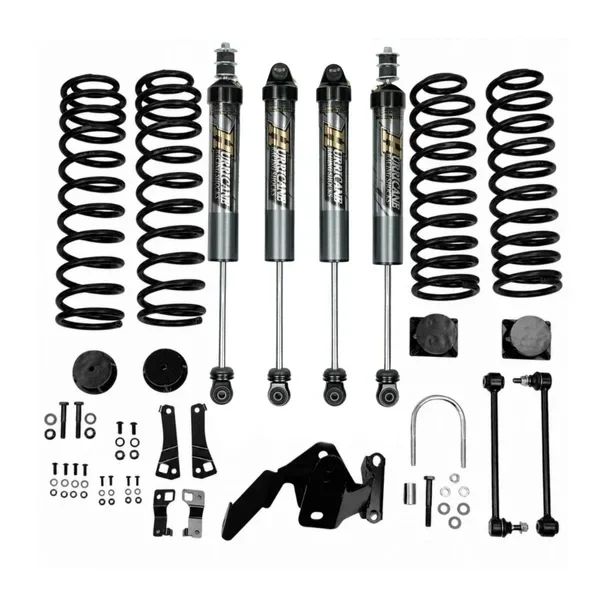Hurricane Performance 2.5-inch Lift Kit with Hurricane 2.5 Aluminum Shocks for Jeep Wrangler JK (2007-2018)