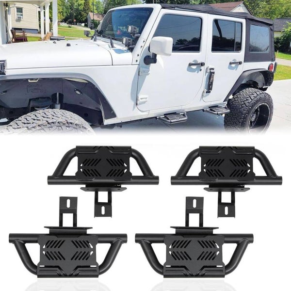 Trumgeta EZ Side Steps Fit for 2007-2018 Jeep Wrangler JK 4-Door Running Boards