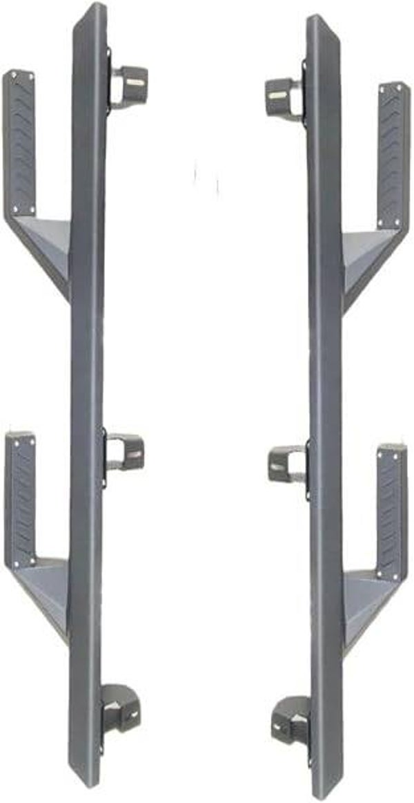 4 Door Drop Down Side Step for Jeep Wrangler JK 2007-2017, Black