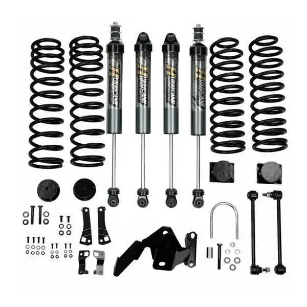 Hurricane Performance 2.5-inch Lift Kit with Hurricane 2.5 Aluminum Shocks for Jeep Wrangler JK (2007-2018)