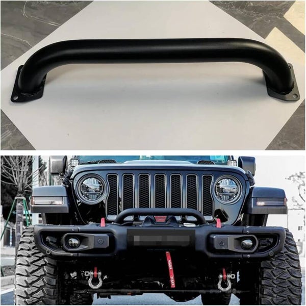 10th Anniversary N Tube Bull Bar for Jeep Wrangler JL (2018-2023) – Heavy-Duty Stainless Steel Front Bumper, Black Off-Road Guard & Protection (Model JL1049-2N)