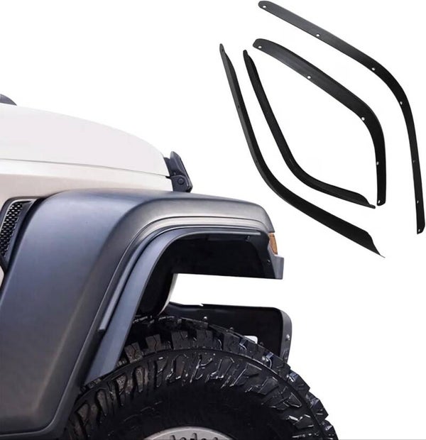 Front & Rear Fender Flares Extensions Set Fits 2018-2026 for Jeep Wrangler JL JLU (Fit for Sahara Low Fenders, Not fit 4xe)
