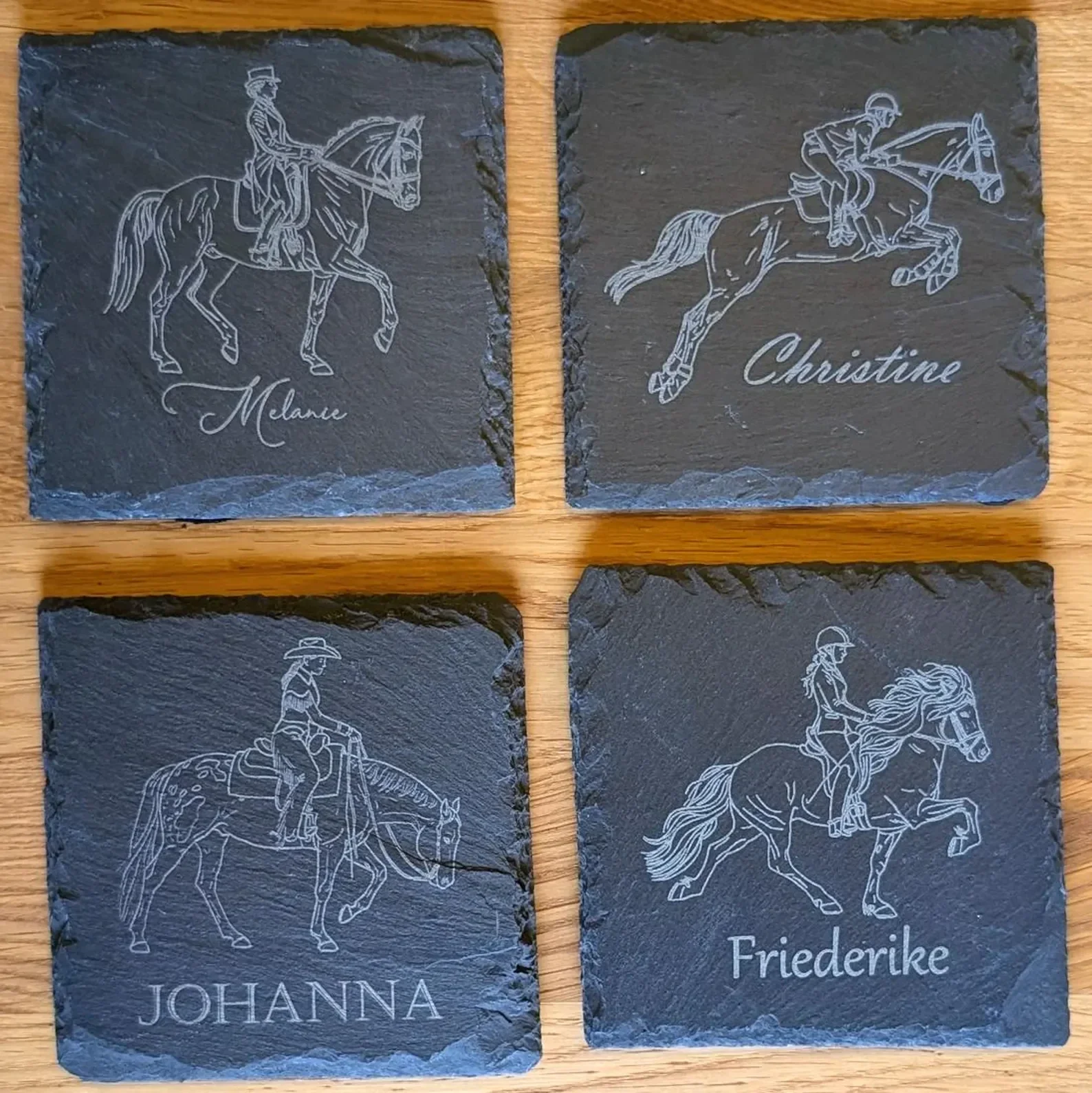 Untersetzer Pferd personalisiert – verschiedene Motive