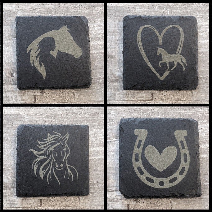 Untersetzer Pferdemotiv - verschiedene Designs