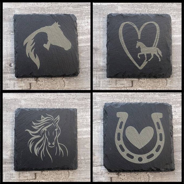 Untersetzer Pferdemotiv - verschiedene Designs
