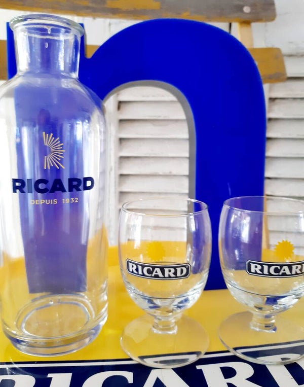 Ricard Soleil/Zon set karaf en 2 glazen