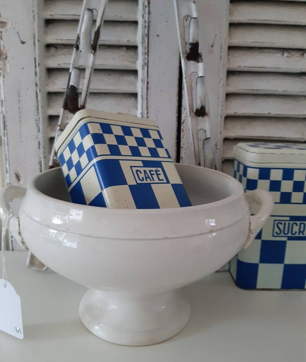 Mooie Franse kleine witte terrine 5 MOULIN DES LOUPS