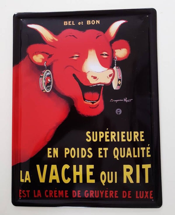 Reclamebord LA VACHE QUI RIT