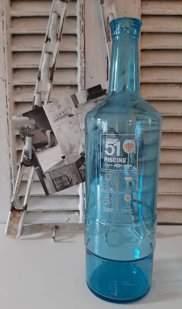 Blauwe Pastis 51 fles LA CARAFE 51 PISCINE
