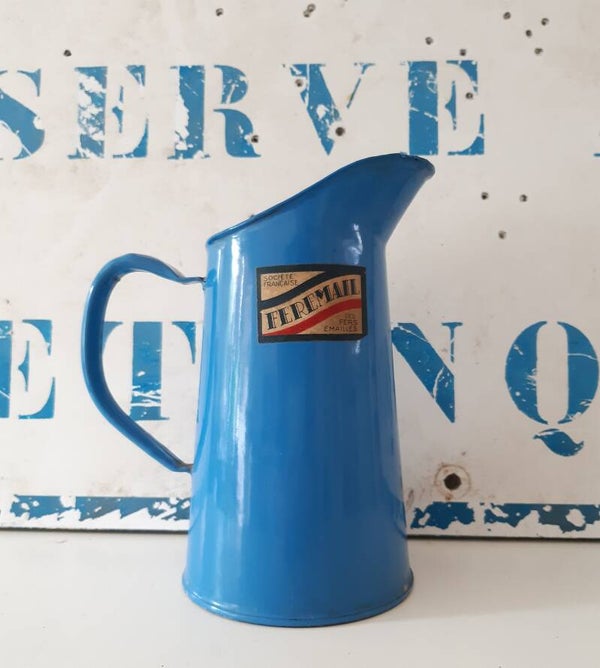 Franse blauw emaille kan FEREMAIL
