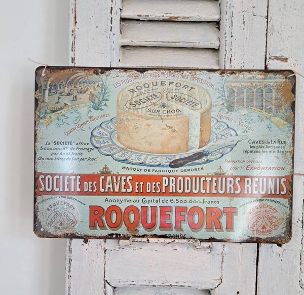 ROQUEFORT nostalgisch reclamebordje