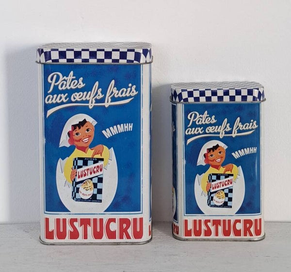 2 leuke Franse Blikjes LUSTUCRU Pates aux oeufs frais