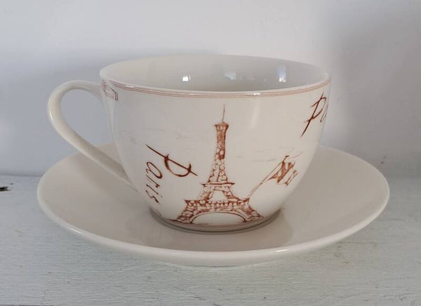 Kop en Schotel Paris Eifeltoren bruin