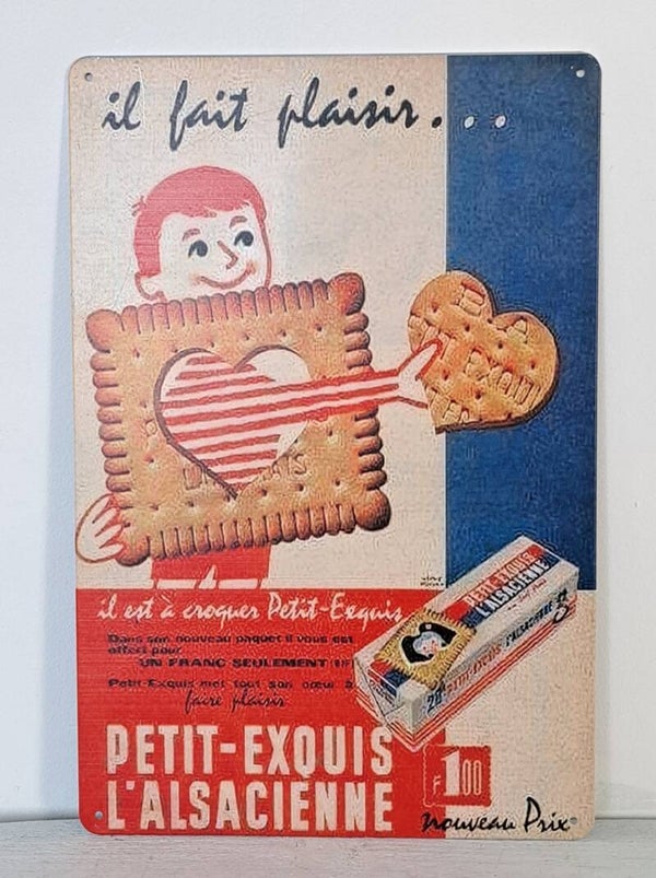 Nostalgisch reclamebordje PETIT-EXQUIS [21925]