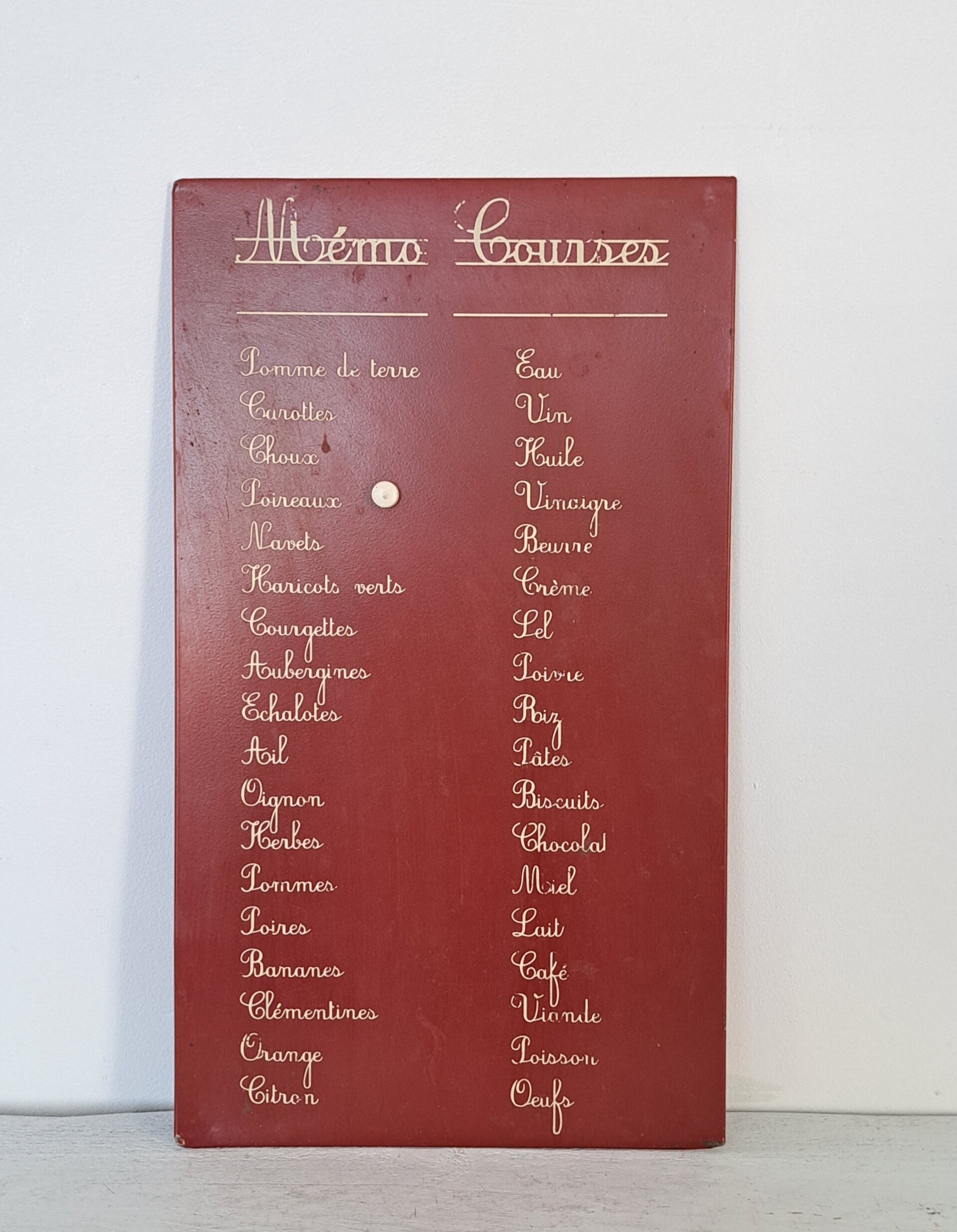 Frans boodschappenlijstje  [51025]