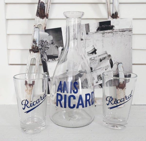 RICARD set karaf met 2 glazen jaren 50/60