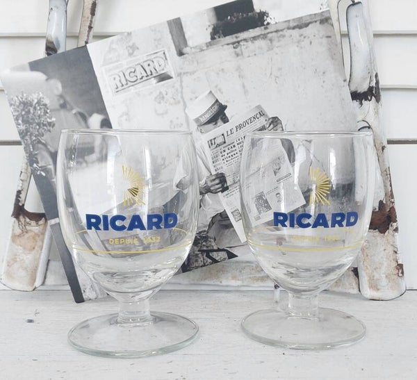 Set van 2 RICARD glazen halve zon