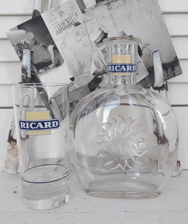 Leuke RICARD set karaf met 1 longdrink glas