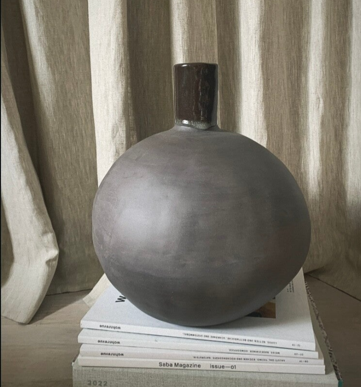 Vase XL schwarz