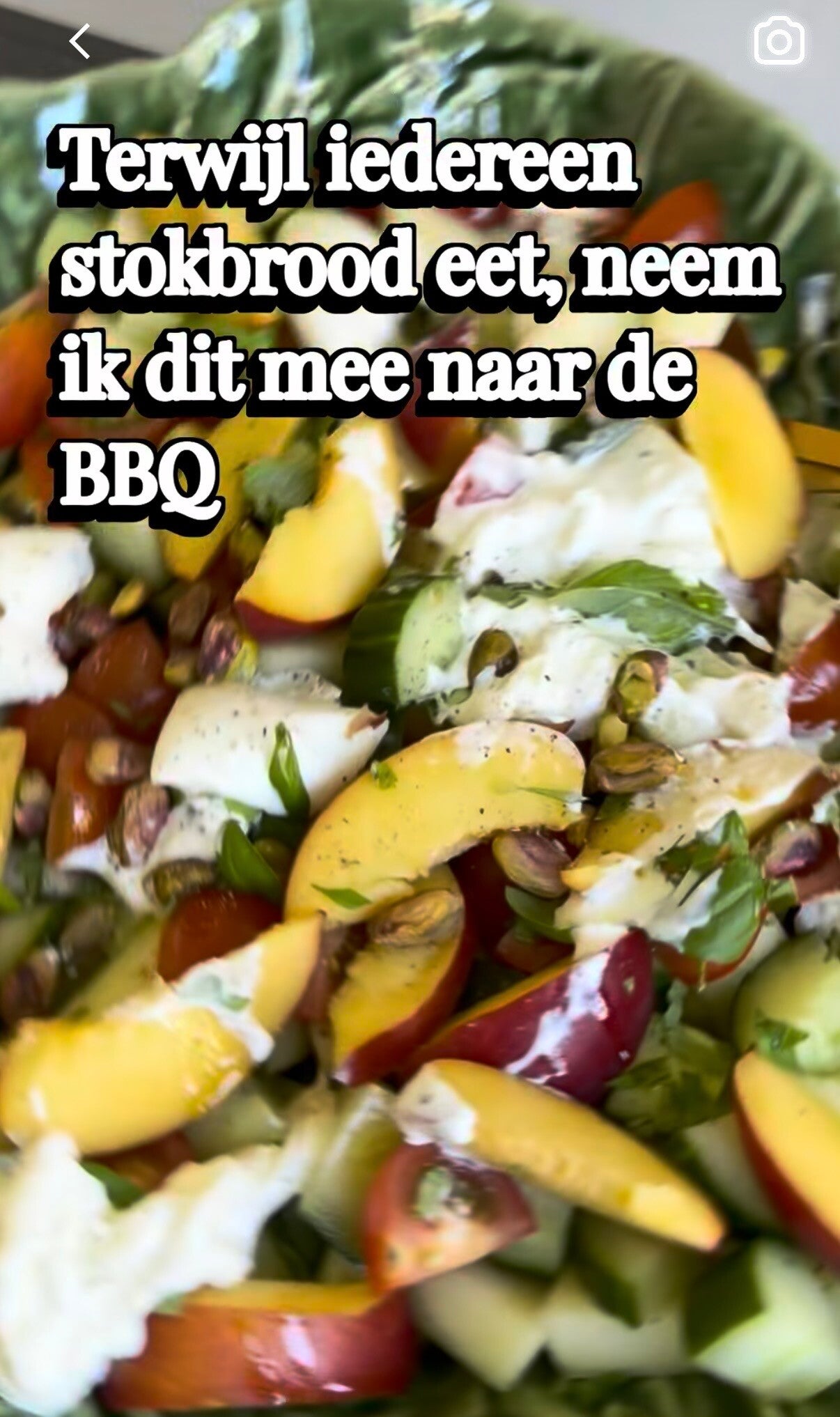 Inspiratie wat je nog wel kan eten voor hormoonbalansTerwijl iedereen stokbrood eet, neem ik dit mee naar de BBQ