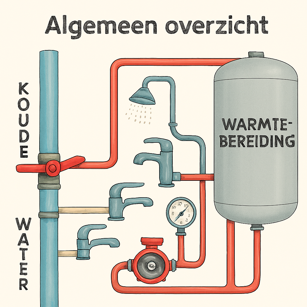 Tapwaterinstallatie tekeningen
