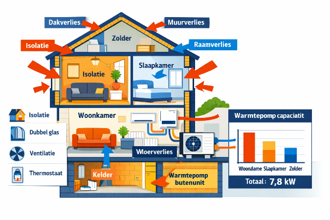 Referentie project Warmteverliesberekening woning Wormer