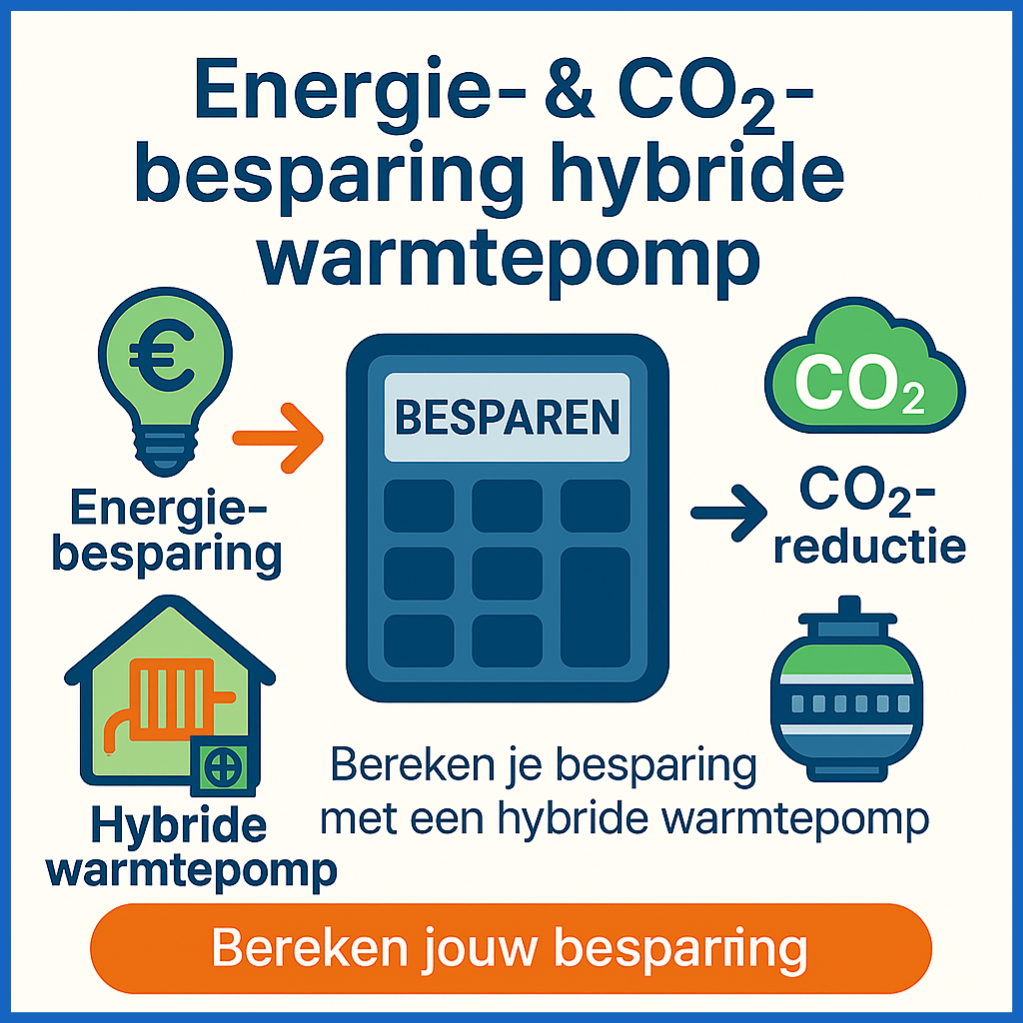 Gratis Energie- & CO₂-besparingscalculator Hybride Warmtepomp