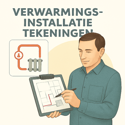 Verwarmingsinstallatie tekeningen