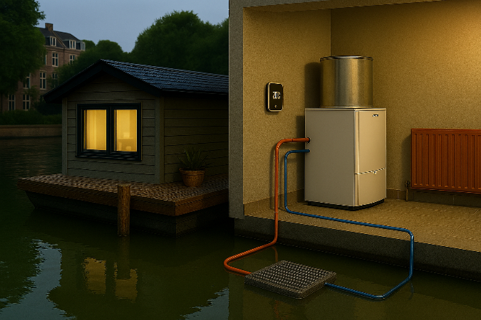 Project Woonboot an het gas af met aquathermie warmteverliesberekening duurzaam