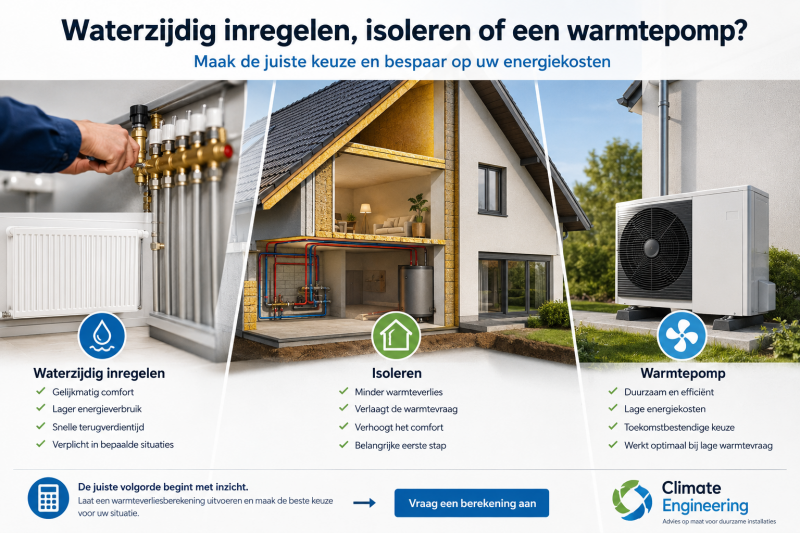 Waterzijdig inregelen: kostenbesparend alternatief voor isoleren of een warmtepomp?