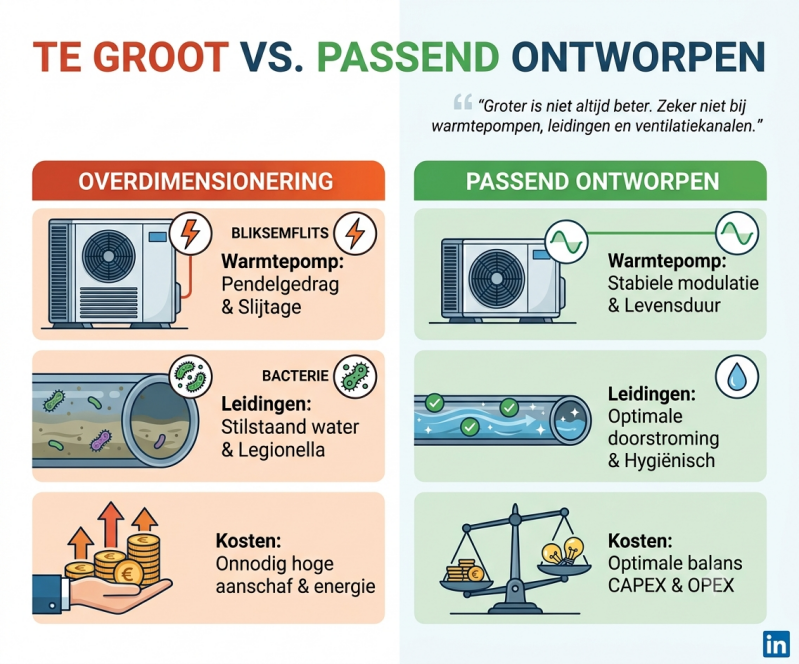 Waarom overdimensionering net zo problematisch is als onderdimensionering